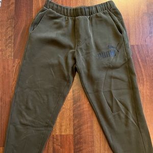 Puma Sage Green Sweatpants. Womens
